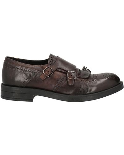 Pawelk's Dark Loafers Leather - Brown