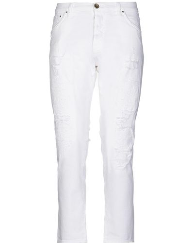 Aglini Denim Pants - White