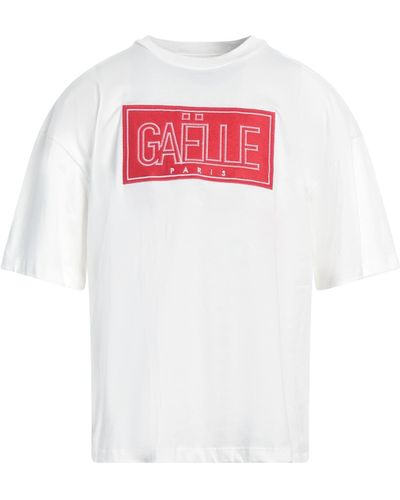 Gaelle Paris Off T-Shirt Cotton - White