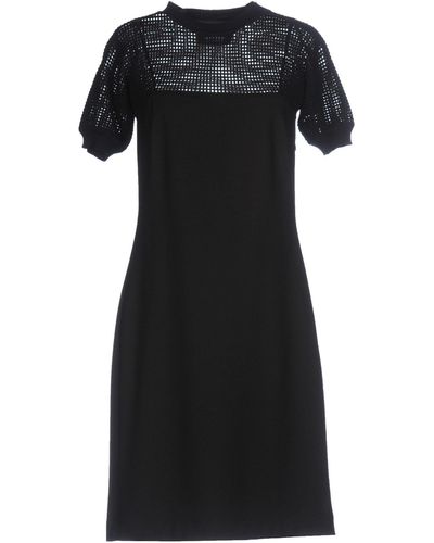 Boutique Moschino Mini Dress Rayon, Elastane, Virgin Wool, Cotton - Black