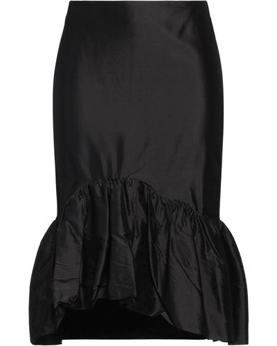 Twin Set Midi Skirt Silk - Black