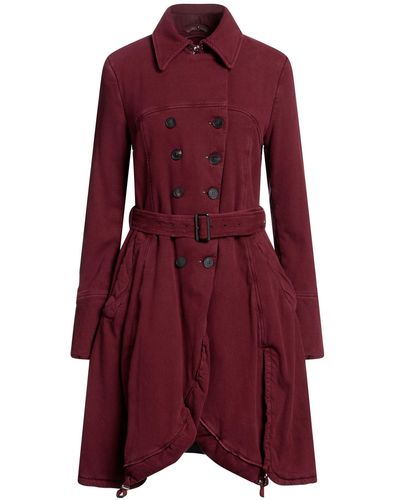 High Manteau long - Rouge