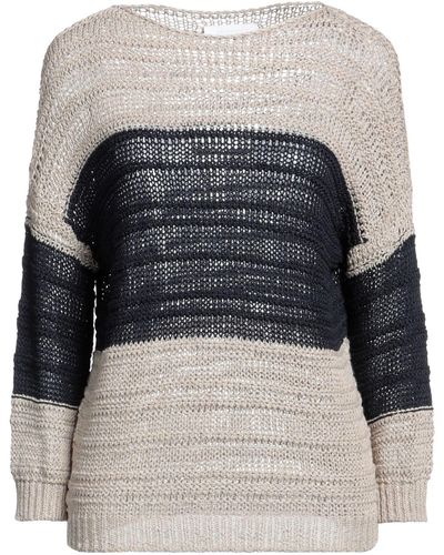 Biancalancia Khaki Sweater Linen, Silk - Natural