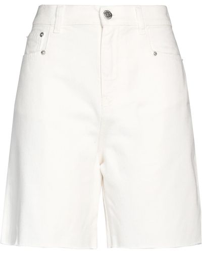 Twin Set Denim Shorts - White