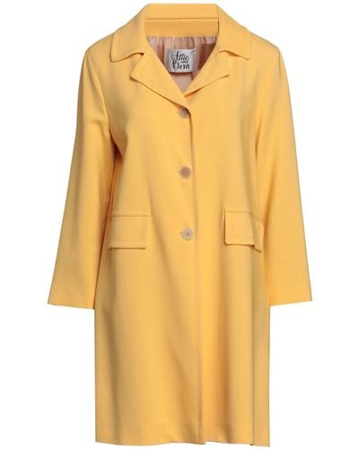Attic And Barn Overcoat & Trench Coat - Yellow