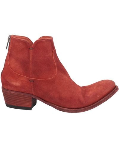 Pantanetti Ankle Boots - Red