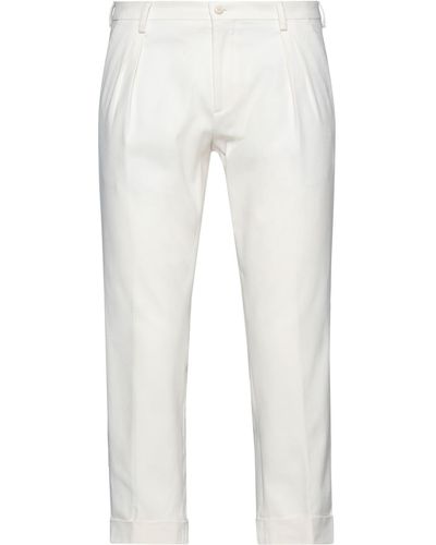 Angelo Nardelli Cropped Pants - White