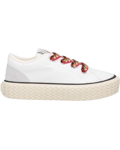 Lanvin White Curbies Sneakers - Blanco