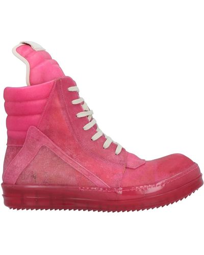 Rick Owens Geobasket High-top Sneakers - Pink