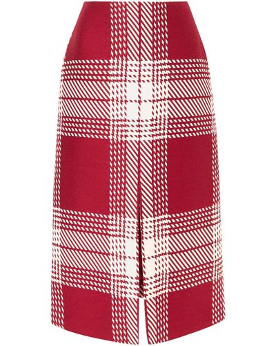 Gabriela Hearst Midi Skirt - Red