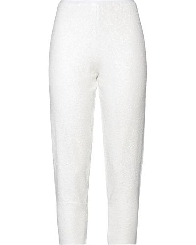 Norma Kamali Cropped Trousers - White