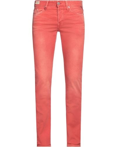 Replay Jeans Cotton, Elastane - Red