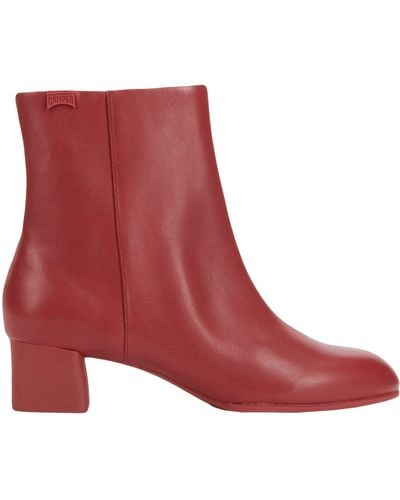 Camper Ankle Boots - Red