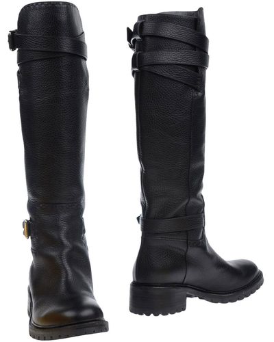 Fendi Knee Boots - Black