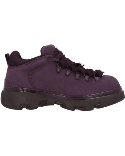Burberry Dark Ankle Boots Leather - Purple