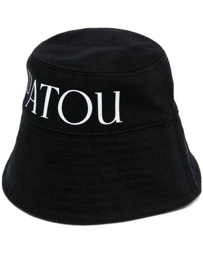 Patou Sombrero de pescador con logo estampado - Negro