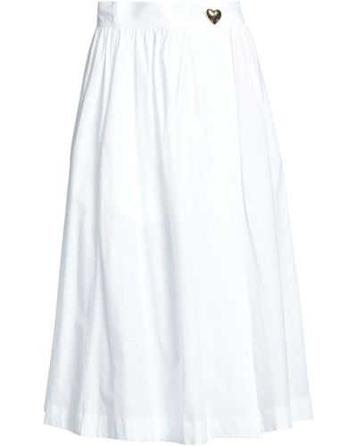 Moschino Midi Skirt - White