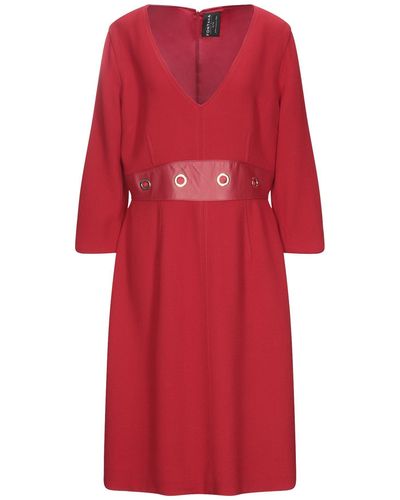 Fontana Couture Midi Dress - Red