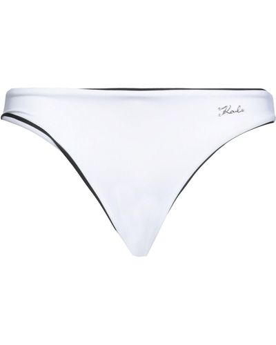 Karl Lagerfeld Slip Bikini & Slip Mare - Bianco