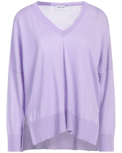Gran Sasso Lilac Sweater Virgin Wool - Purple
