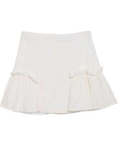 Amen Mini Skirt - White