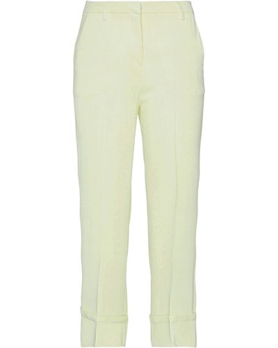 L'Autre Chose Cropped Pants - Yellow