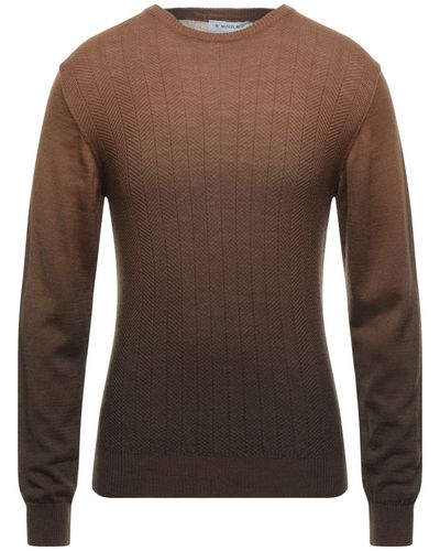 Manuel Ritz Camel Sweater Virgin Wool, Acrylic - Brown