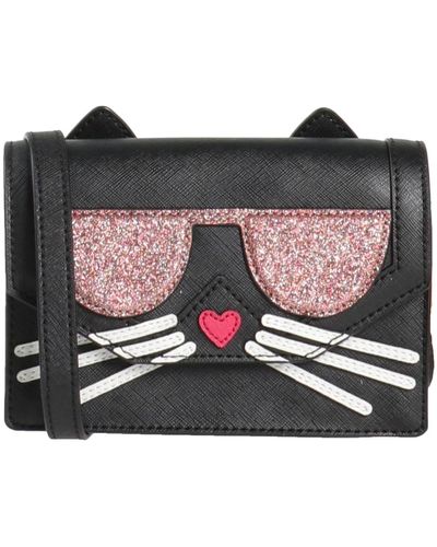 Karl Lagerfeld Bolso con bandolera - Negro