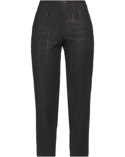 Piazza Sempione Steel Pants Virgin Wool, Elastane, Synthetic Fibers, Polyamide, Polyester - Gray