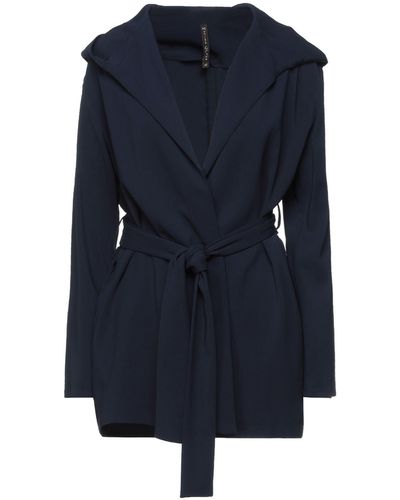 Manila Grace Overcoat & Trench Coat - Blue