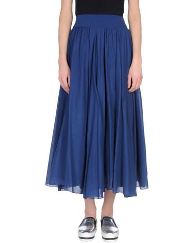 European Culture Maxi Skirt - Blue