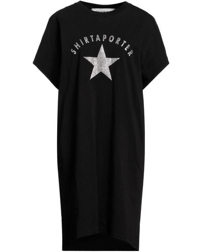 Shirtaporter Mini Dress - Black