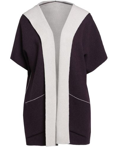 Le Tricot Perugia Deep Cardigan Cashmere, Polyamide, Elastane - Purple