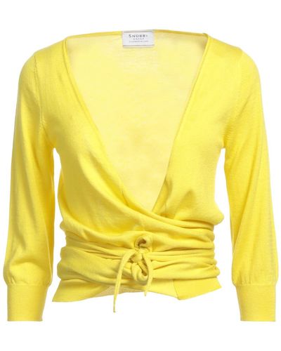 Snobby Sheep Wrap Cardigans - Yellow