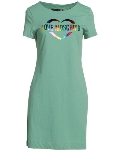 Love Moschino Minivestido - Verde