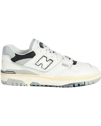 New Balance 550 weiss grau sneaker - Weiß