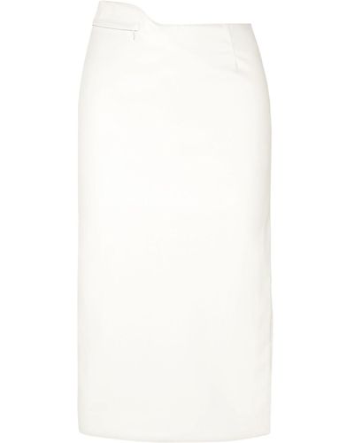 Commission Midi Skirt - White
