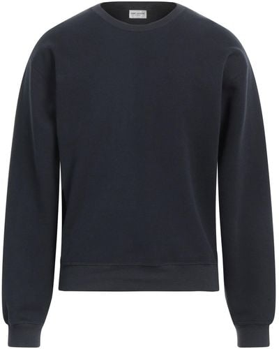 Saint Laurent Midnight Sweatshirt Cotton, Elastane - Blue