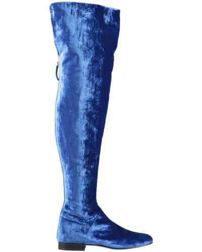 Alberta Ferretti Knee Boots - Blue