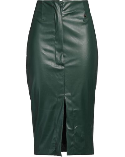 Souvenir Clubbing Dark Midi Skirt Polyester - Green