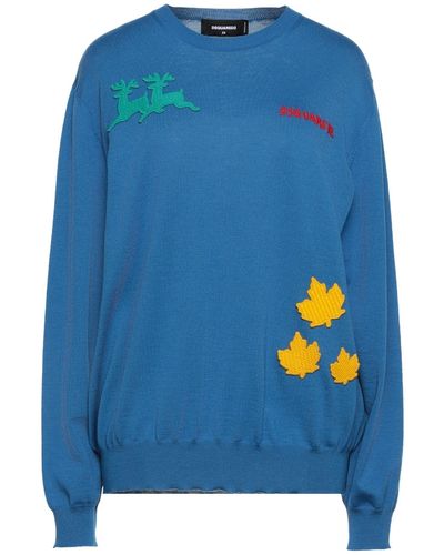 DSquared² Sweater Virgin Wool - Blue
