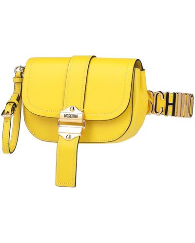 Moschino Belt Bag Soft Leather - Yellow