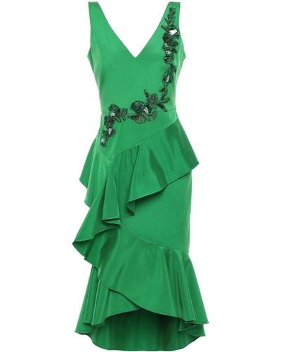 Marchesa Midi Dress - Green