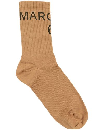 MM6 by Maison Martin Margiela Socks & Hosiery - Natural