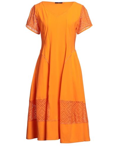 High Midi Dress - Orange