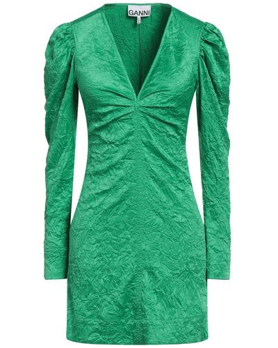 Ganni Vestito Corto - Verde