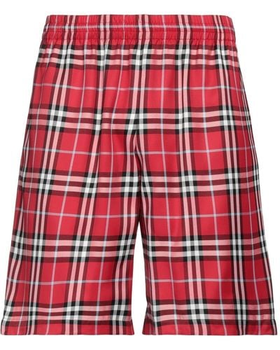Burberry Shorts & Bermuda Shorts - Red