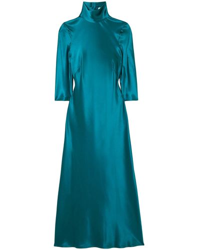 Galvan London Midi Dress - Blue