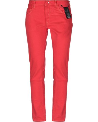 Unravel Project Pantaloni Jeans - Rosso