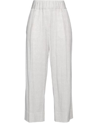 Circolo 1901 Cropped Pants - White